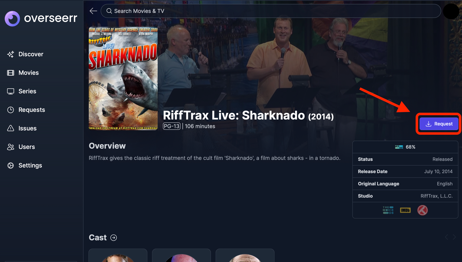 Overseerr plateforme